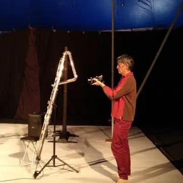 Christian le filmeur photographié au ZartiCirque